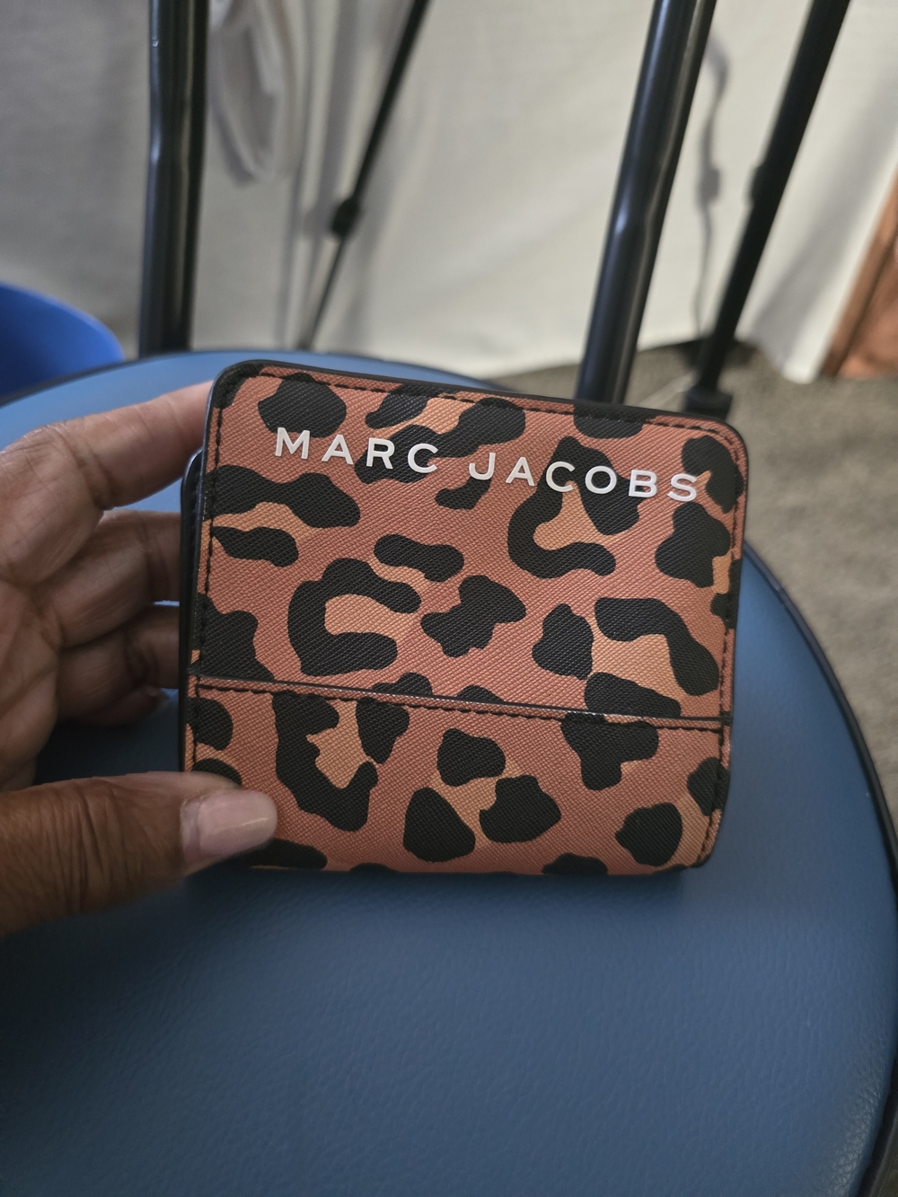 Marc Jacobs Leopard Compact Wallet - Brown & Black